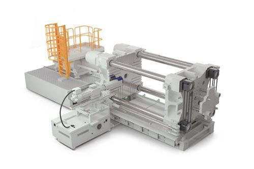 Presse Laterale Industrial gantry-style machine with dual rails and a motorized carriage viewed from above, used for precision machining or testing.
