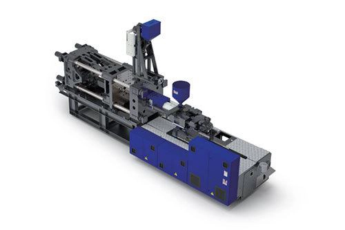 Presse type V Industrial gantry-style machine with dual rails and a motorized carriage viewed from above, used for precision machining or testing.