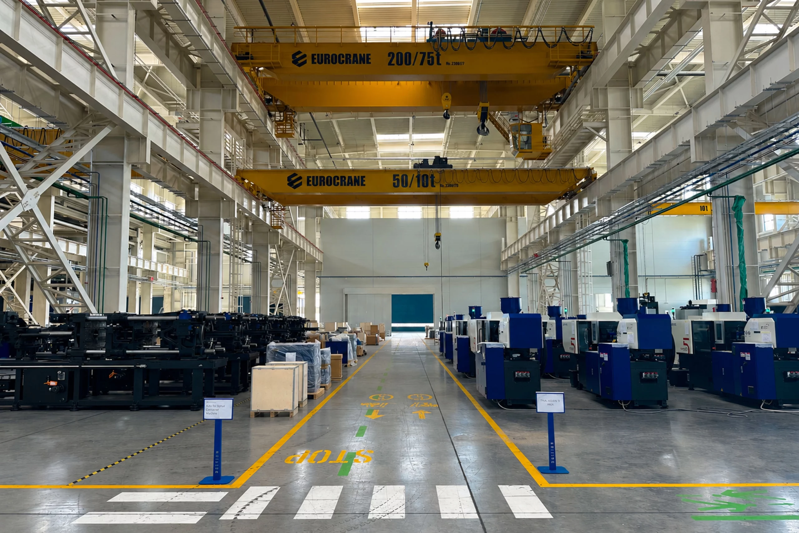Vue intérieure de l'usine Haitian en Serbie